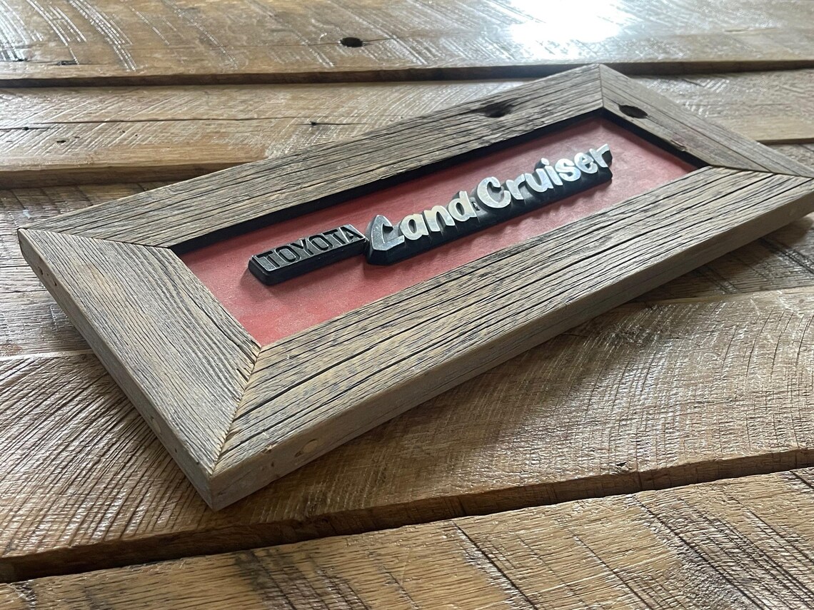 Authentic Land Cruiser Lettering With a Handcrafted Frame - Etsy