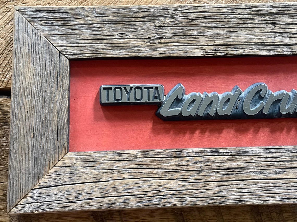Authentic Land Cruiser Lettering With a Handcrafted Frame - Etsy