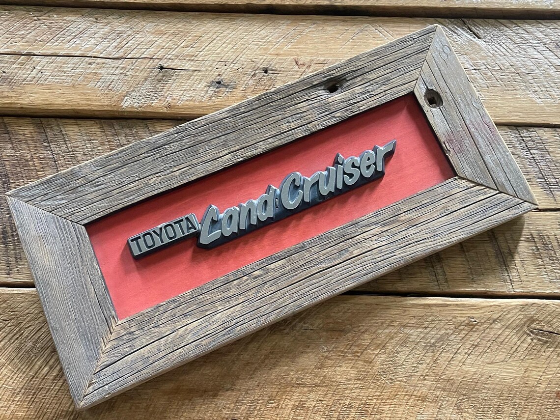Authentic Land Cruiser Lettering With a Handcrafted Frame - Etsy