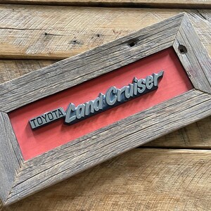 Authentic Land Cruiser Lettering With a Handcrafted Frame - Etsy
