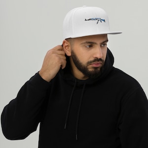 Embroidered AK-47 Vulcan Snapback – Gamer Streetwear Hat