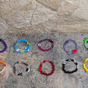 Filthy Kandi Bracelets: Raver Rebel Statement Jewelry (10-Pack Random Words/Phrases ) 画像 8