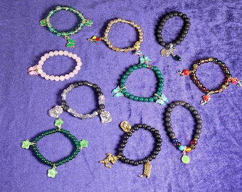 Custom Kandi Bracelets | Made to Order Personalized Theme and Name Beaded Bracelet