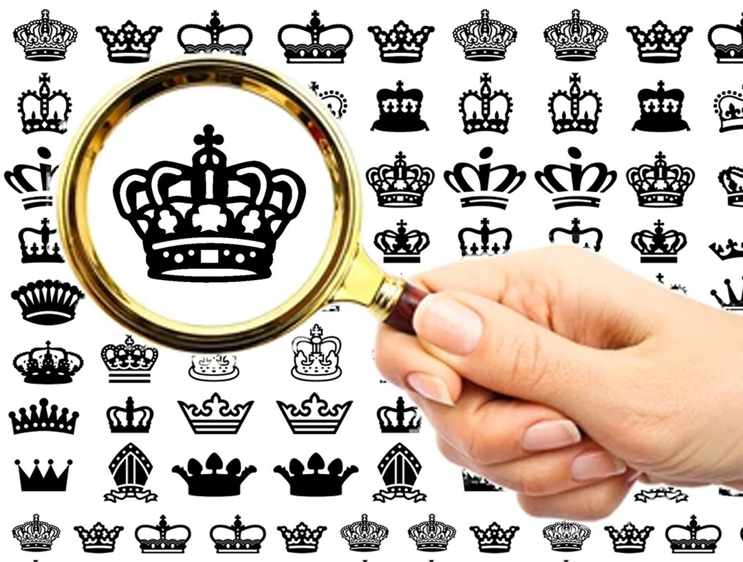 Nail Decals (5 Sheets) Fancy Crowns, Tiaras and Royalty Items FLONZ 101 ...