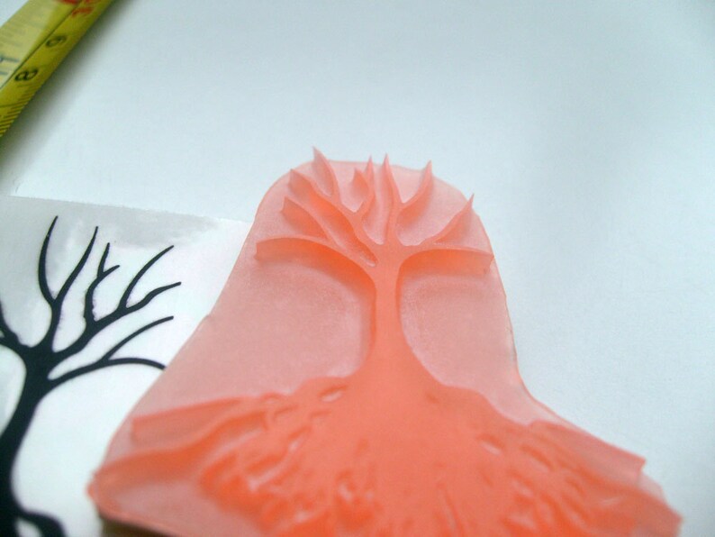 Leafless Tree Showing Roots Small FLONZ Clear stamp clingy acrylic