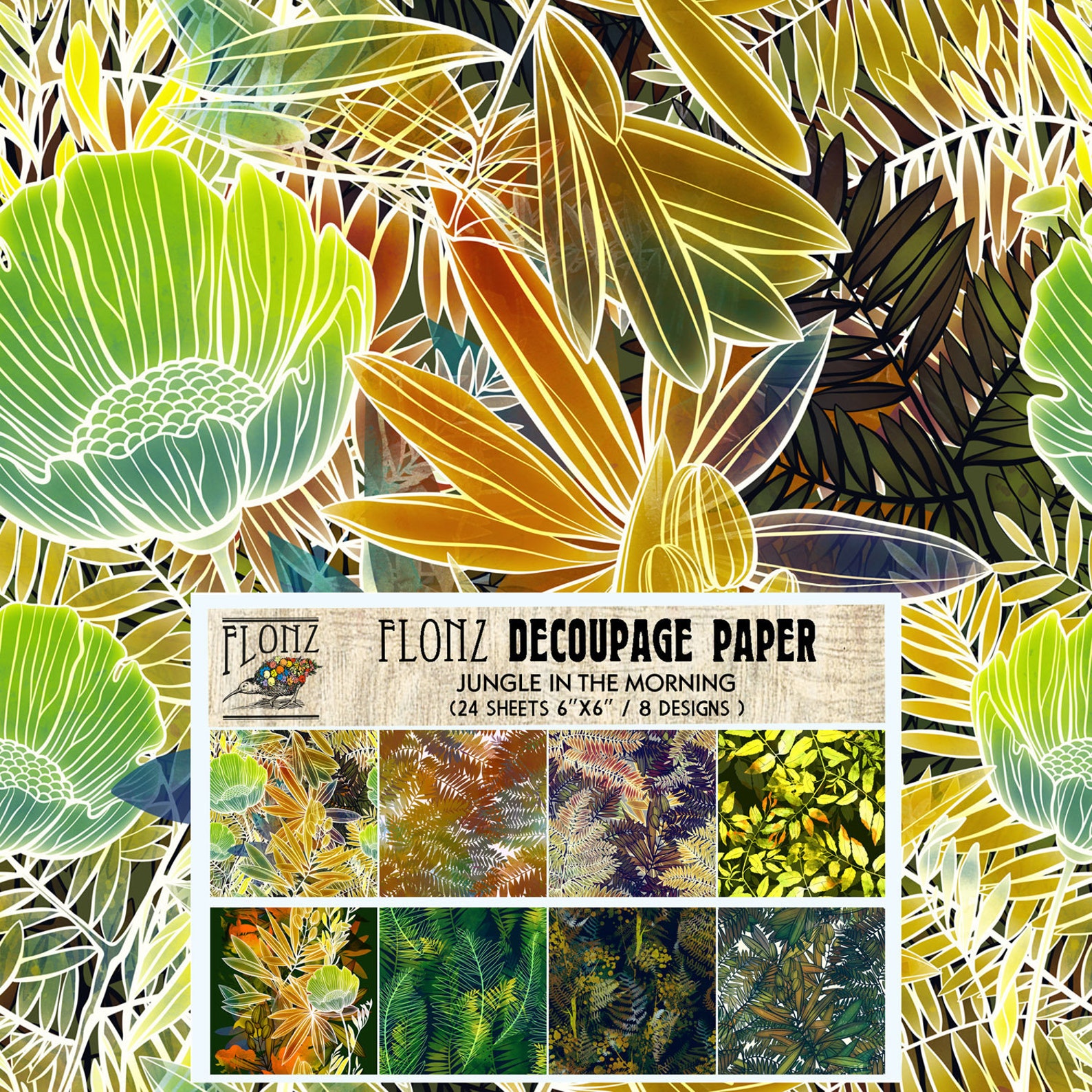 Scrapbooking Craft Paper Pack 24pcs 6x6 FLONZ Etsy