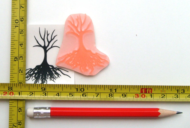Leafless Tree Showing Roots Small FLONZ Clear stamp clingy acrylic