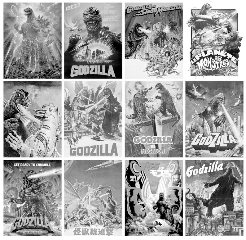 Download Grayscale Coloring Book 24 pages 8x10 FLONZ | Etsy