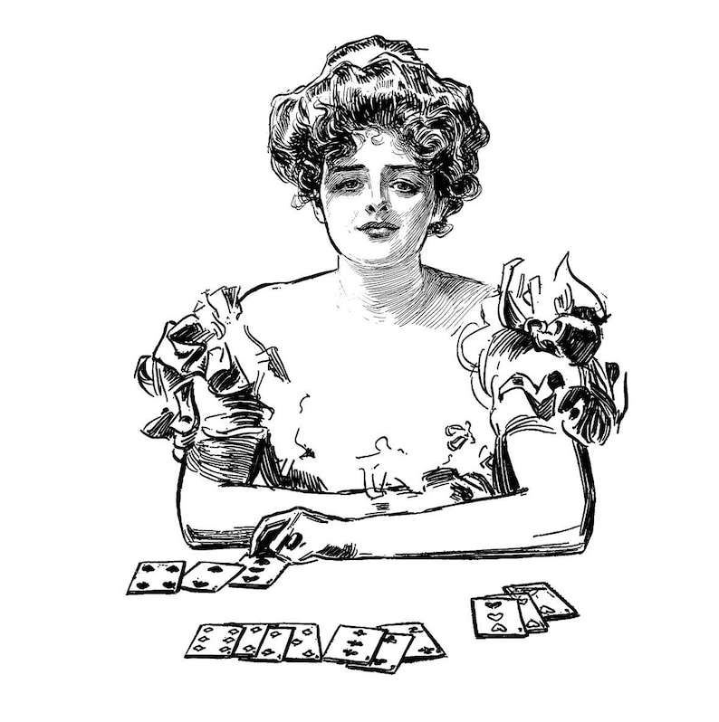 Gibson Girl Vintage Portraits Engraving Clear Stamps