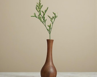 Handcrafted Rustic Wooden Flower Vase | Minimalist Plant Vase | Artisan Home Vase | Home Decoration | Christmas Gift Home Décor