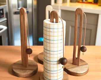 Handmade wooden Paper Towel Holder - Kitchen Roll Holder - Paper Towel Holder - Kitchen towel holder - Kitchen Organizer, Kitchenware , Gift
