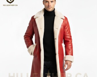 Santa Claus Inspired Leather Trench Coat Christmas Chronicles Kurt Russell Cosplay Jacket