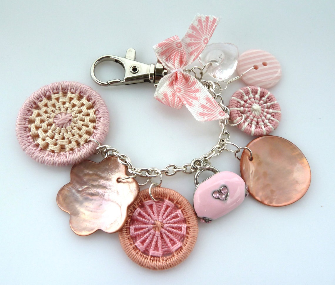 Bag purse charm Dorset button charm for handbag purse or Etsy