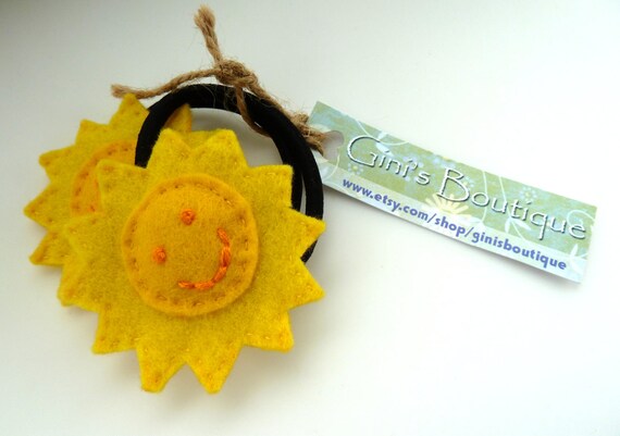 Punky Brewster Sun Hair Ties Adult Size Yellow Sunny Etsy