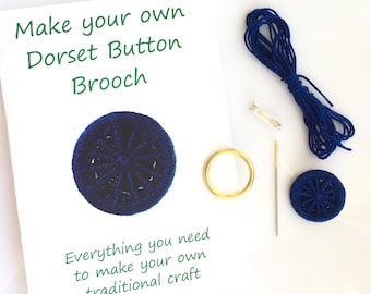 Dorset button kit cartwheel navy blue Gini winner Kirstie’s Handmade Christmas