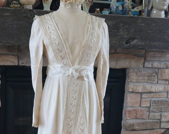 Silk 1900s wedding gown