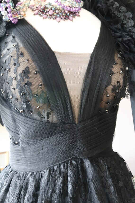 etsy black wedding dress