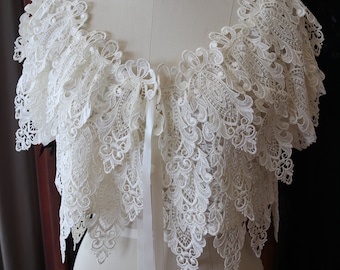 wedding dress bridal gown lace bolero lace jacket lace cover up lace cape