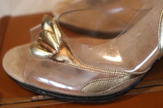 vintage lucite heels pumps shoes 1960s