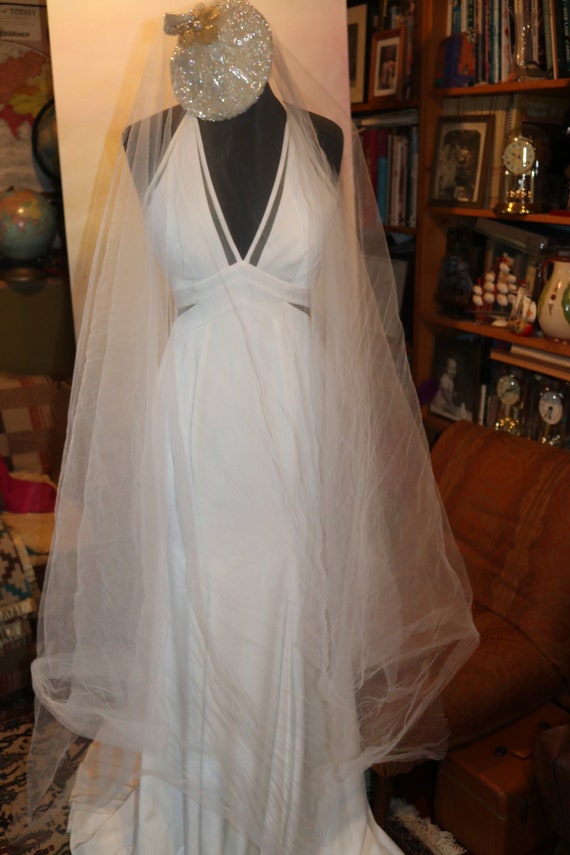 Slinky Sultry Sexy 1930s Bias Cut Backless Ivory Sheath Etsy