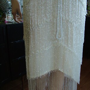 1920s Flapper Fringed wedding dress Great Gatsby Boardwalk Empire Reception alternative dress image 2