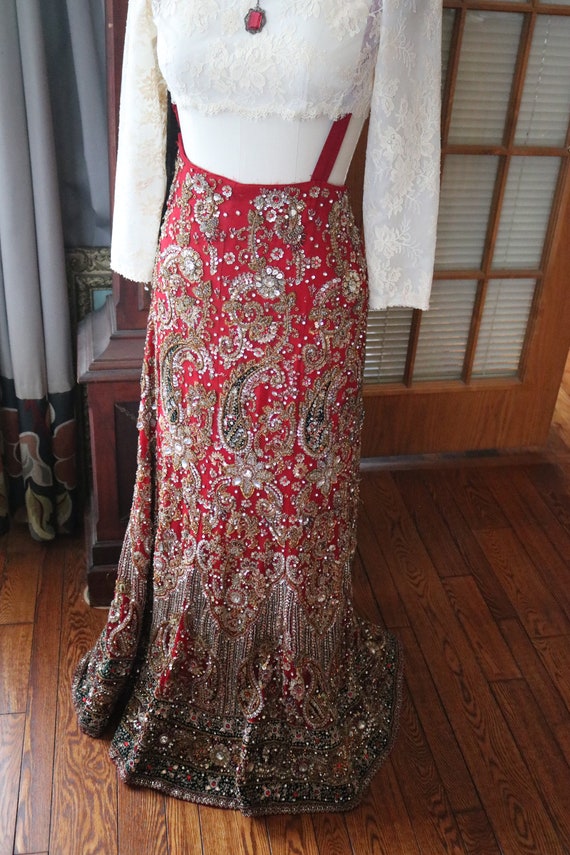 Wedding dress Indian Vintage Women Wedding Lehenga
