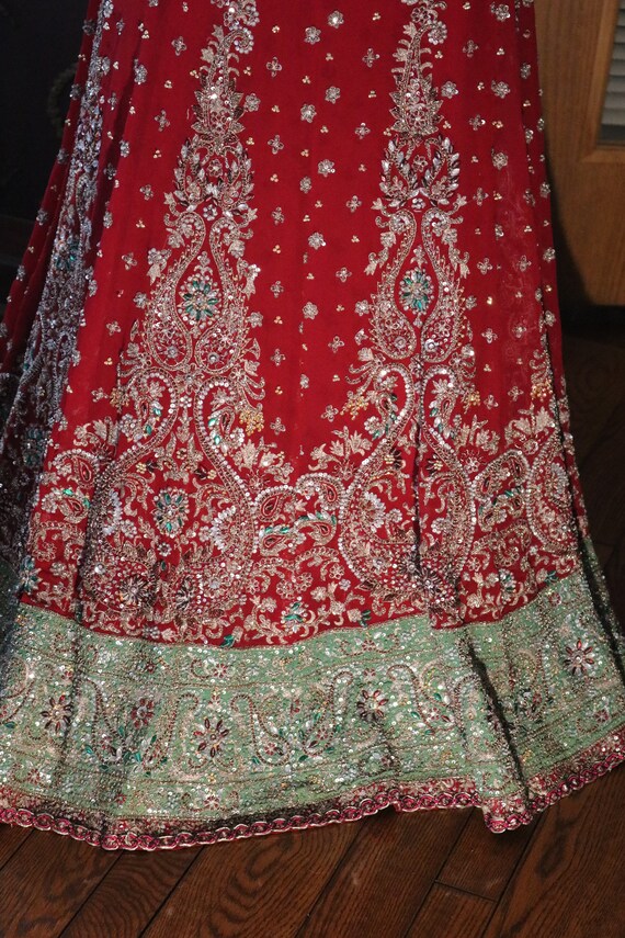 Wedding dress Indian Vintage Women Wedding Lehenga