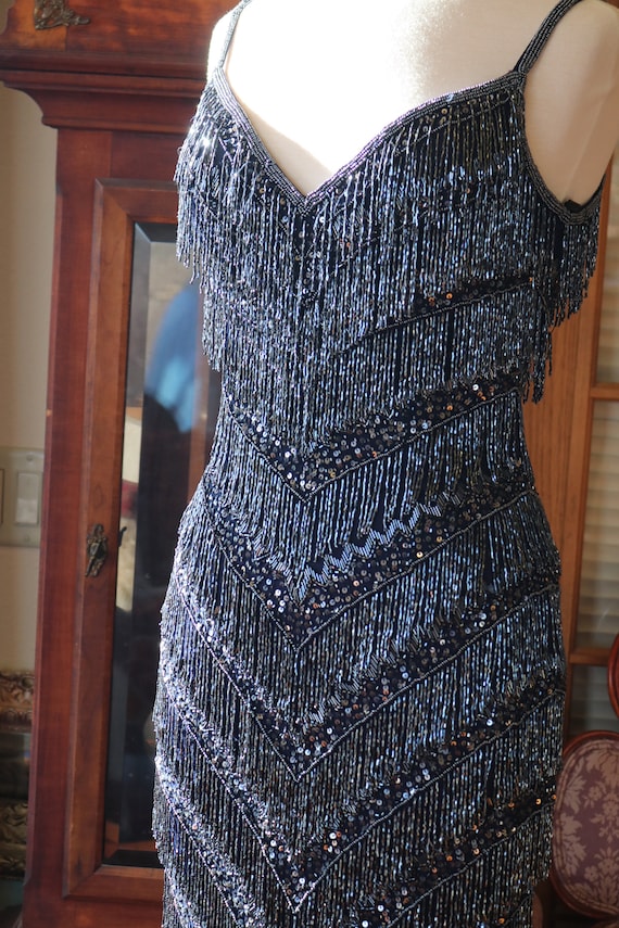 Midnight Sequin Flapper-Inspired Dress Midnight Sequin Flapper-Inspired Dress