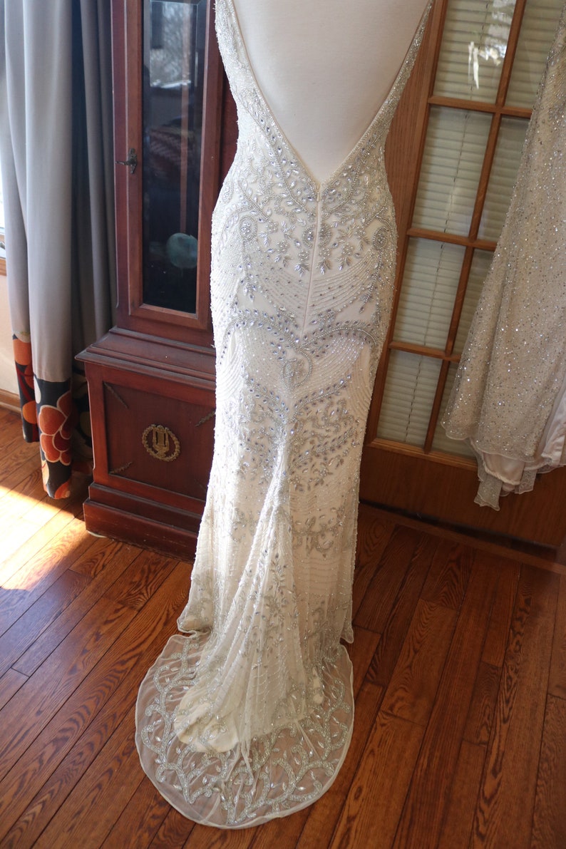 FLAPPER 1920s Wedding Dress LAVISH Beaded 1920s 1930s Art Deco - Etsy