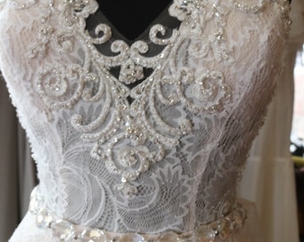 beaded Lace Ballgown wedding dress