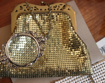 Gold vintage antique wedding cocktail purse bag evening bag wedding dress perfect flapper cocktail purse