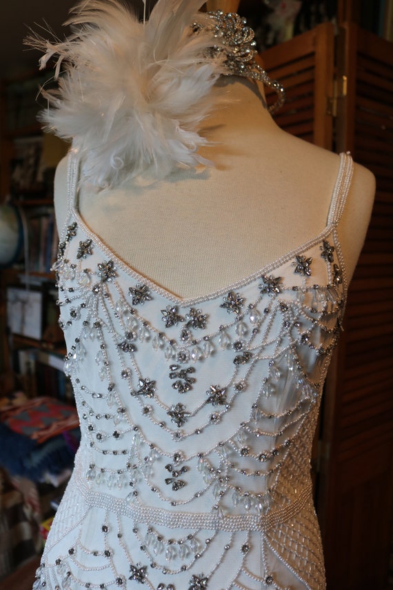 flapper wedding gown