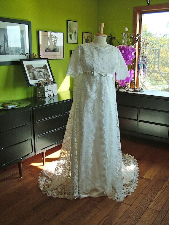 60s wedding gown empire - Gem