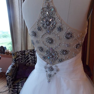 backless beaded wedding ballgown ultimate Cinderella dress