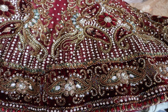 Wedding dress Indian Vintage Women Wedding Lehenga