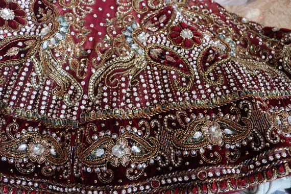 Wedding dress Indian Vintage Women Wedding Leheng… - image 1