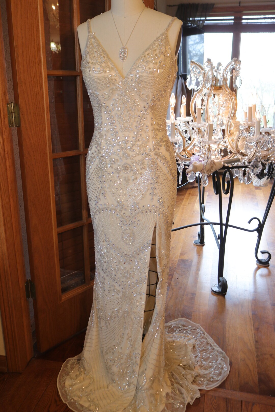 FLAPPER 1920s Wedding Dress Beaded Lace 1920s 1930s Art Deco Flapper Il 1080xN.5933833248 Bhmu