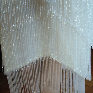 1920s Flapper Fringed wedding dress Great Gatsby Boardwalk Empire Reception alternative dress image 3