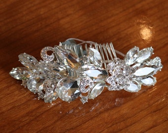 art deco 1920s 1930s style rhinestone hair combs