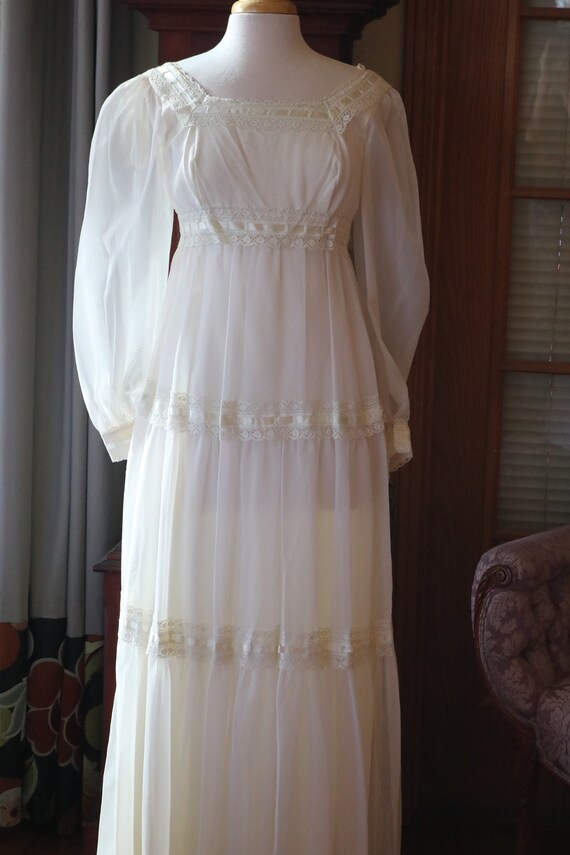 Vintage 1970s Gunne Sax jessica mc clintock sytle… - image 7