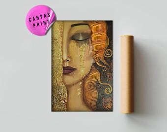 Freyas Tears by Anne Marie Zilberman Gustav Klimt Art Deco Gold