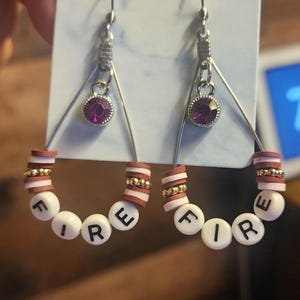 FIRE from YungBlud "Idols" album concept earrings