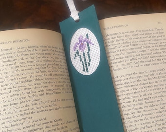 Cross-Stitched Bookmarks - Embroidered Gift for Book Lovers