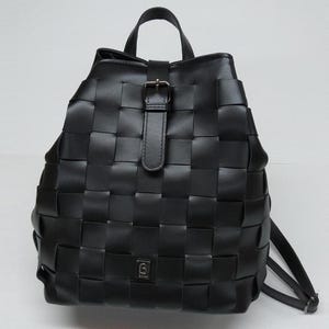 Alternative Patchwork Style Women Genuine Leather Backpack, Calfskin Ladies Bag, Leather Handbag, Iconic Handmade Bag, Made in Greece