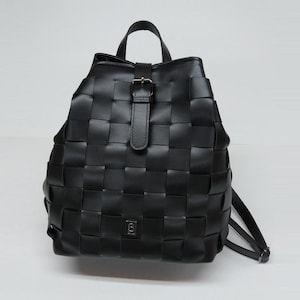 Alternative Patchwork Style Frauen Echtleder Rucksack, Kalbsleder Damentasche, Lederhandtasche, Kultige Handgefertigte Tasche, Made in Griechenland