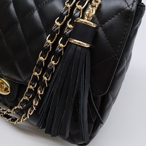 Pompon en cuir véritable, Pompon en cuir de veau fait main, Sac décoratif luxueux, Porte-clés en cuir élégant, Accessoire de sac à main, Fabriqué en Grèce