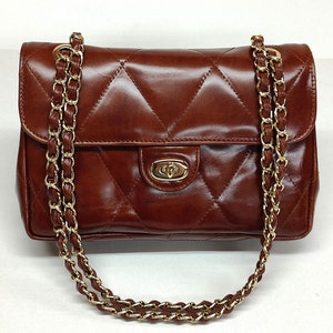 Luxus Diamanten Echtleder Gesteppte Umhängetasche, mittelgroße Geldbörse, Gesteppte handgemachte Tasche, Lederfutter Crossbody Tasche, Made in Griechenland