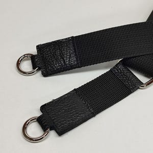 Correa de piel granulada auténtica, accesorio desmontable para bolso, correa de nailon de repuesto ajustable de alta calidad, producto griego artesanal y personalizable.