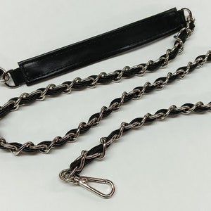 Echtes Lederarmband von ausgezeichneter Qualität, verstellbarer Kettenriemen, Ersatzriemen, Länge auswählen, alle Farben für Leder & Kette verfügbar