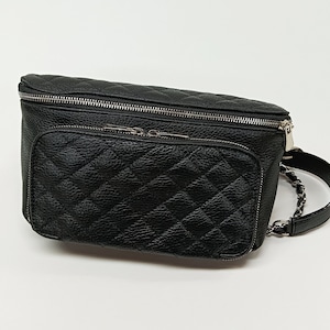 Diamanten Stil Echtleder Gürteltasche, Gesteppte Elegante Wandelbare Tasche, Minimalistische Umhängetasche, Frauen Crossbody Tasche, Zeitlose Modetasche
